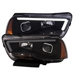 ANZO 11-14 Dodge Charger Projector Headlights w/ P