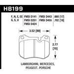 Hawk Performance HT-10 Brake Pads (HB199S.702)