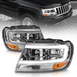 Anzo Crystal Headlight Set for 1999-2004 Jeep Gran