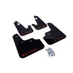 Rally Armor Black Mud Flap/Red Logo for 2009-2015