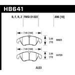 Hawk Performance Performance Ceramic Brake Pads (H