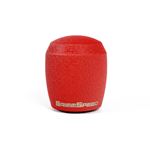 Stubby Shift Knob, Stainless Steel RED (M12x1.25)-