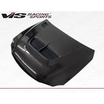 VIS Racing Cyber Style Black Carbon Fiber Hood