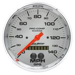 AutoMeter Speedometer 5in 140 MPH GPS Marine Chrom