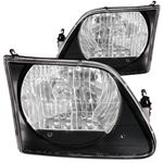 ANZO 1997.5-2003 Ford F-150 Crystal Headlights Bla