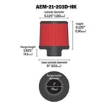 AEM DryFlow Filter (21-203D-HK)