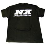 Nitrous Express 5X Black T-Shirt W/ WHITE NX (1650