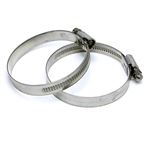 HPS Stainless Steel Embossed Hose Clamps Size 40 2