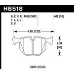 Hawk Performance DTC-70 Brake Pads (HB518U.642)