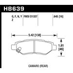 Hawk Performance HPS Brake Pads (HB639F.645)