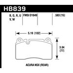 Hawk Performance DTC-30 Brake Pads (HB839W.583)