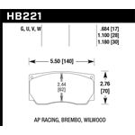Hawk Performance DTC-70 Disc Brake Pad (HB221U.684