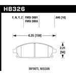 Hawk Performance LTS Brake Pads (HB326Y.646)