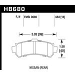 Hawk Performance HP Plus Brake Pads (HB680N.583)