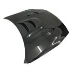 VIS Racing MS Style Black Carbon Fiber Hood