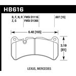 Hawk Performance HPS Brake Pads (HB616F.607)