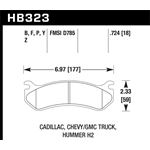 Hawk Performance HPS 5.0 Brake Pads (HB323B.724)