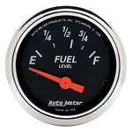 AutoMeter Designer Fuel Level Gauge 2-1/16in Elect