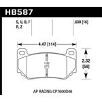 Hawk Performance Street Brake Pads (HB587N.630)