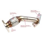 GrimmSpeed Up Pipe 3-Bolt Inlet All 02+ EJ Turbo-3