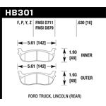 Hawk Performance HPS Brake Pads (HB301F.630)
