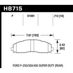 Hawk Performance Super Duty Brake Pads (HB715P.713