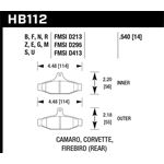 Hawk Performance HPS Brake Pads (HB112F.540)