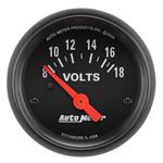 AutoMeter Z-Series 52mm 8-18 Volts Volmeter Gauge(