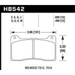 Hawk Performance HPS Disc Brake Pad (HB542F.600)