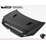 VIS Racing RVS Style Black Carbon Fiber Hood