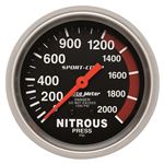 AutoMeter 2-5/8in 0-2000 PSI Mechanical Nitrous Pr