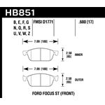 Hawk Performance DTC-30 Brake Pads (HB851W.680)