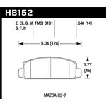Hawk Performance Black Brake Pads (HB152M.540)
