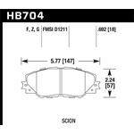 Hawk Performance HPS Brake Pads (HB704F.692)