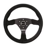 Sparco Strwhl R383 Leather Black/Black (015R383PLU