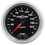 AutoMeter Sport-Comp II 3-3/8in. 0-225KM/H (GPS) S