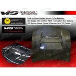 VIS Racing V Line Style Black Carbon Fiber Hood