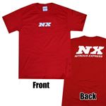 Nitrous Express X-LARGE RED T-SHIRT W/ WHITE NX (1