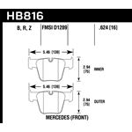 Hawk Performance HPS 5.0 Brake Pads (HB816B.624)