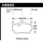 Hawk Performance DTC-60 Brake Pads (HB665G.577)