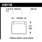 Hawk Performance Black Brake Pads (HB118M.560)