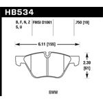 Hawk Performance HPS 5.0 Brake Pads (HB534B.750)