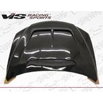 VIS Racing Monster Style Black Carbon Fiber Hood