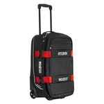 Sparco Travel Carry-On Bag, Black/Red (016438NRRS)