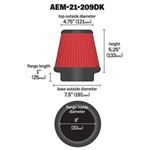 AEM DryFlow Air Filter (21-209DK)