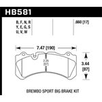 Hawk Performance DTC-30 Brake Pads (HB581W.660)
