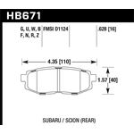 Hawk Performance HT-10 Brake Pads (HB671S.628)