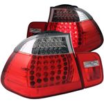 ANZO 2002-2005 BMW 3 Series E46 LED Taillights Red