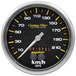 AutoMeter Carbon Fiber 5in. 0-225 KM/H (GPS) Speed