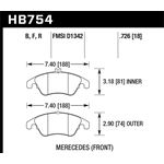 Hawk Performance HPS Brake Pads (HB754F.726)